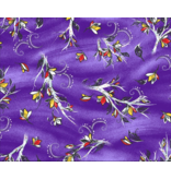 Raven Tree Metallic - Trees and Leaves - Purple