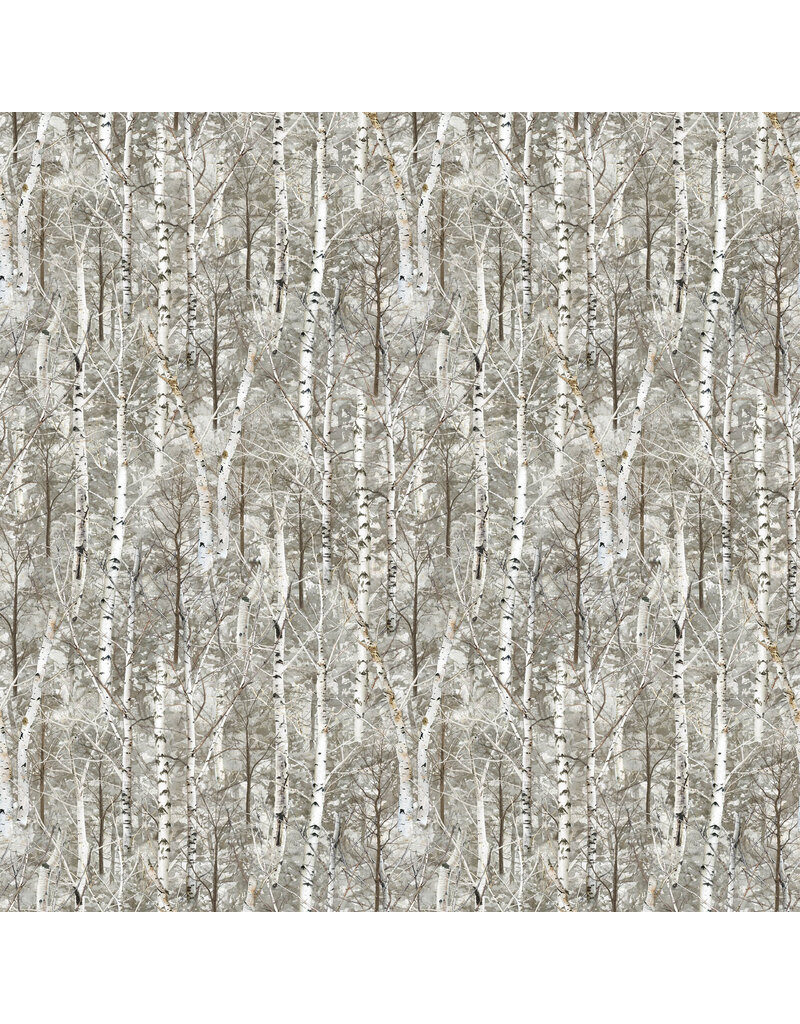 Northcott Wild at Heart - Forest Dark Taupe