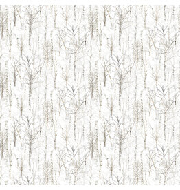 Northcott Wild at Heart - Trees - White
