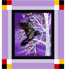 Raven Tree Panel Quilt Kit- Purple
