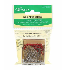 Clover Silk Glasshead Pin Size 30 - 1 1/4 inches