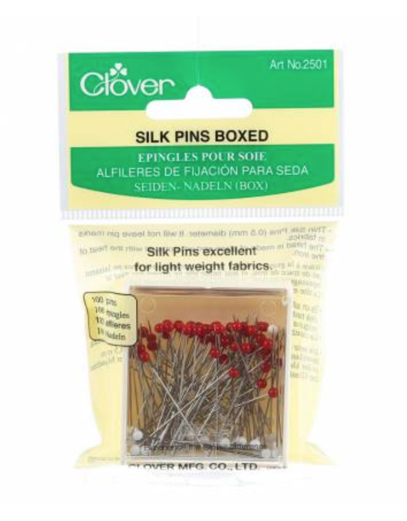 Clover Silk Glasshead Pin Size 30 - 1 1/4 inches