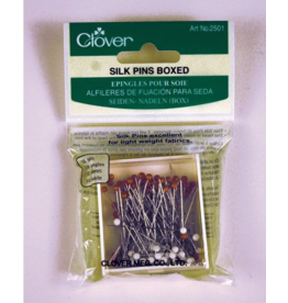 Clover Glass Head Silk Pins 100pc  1-3/8"
