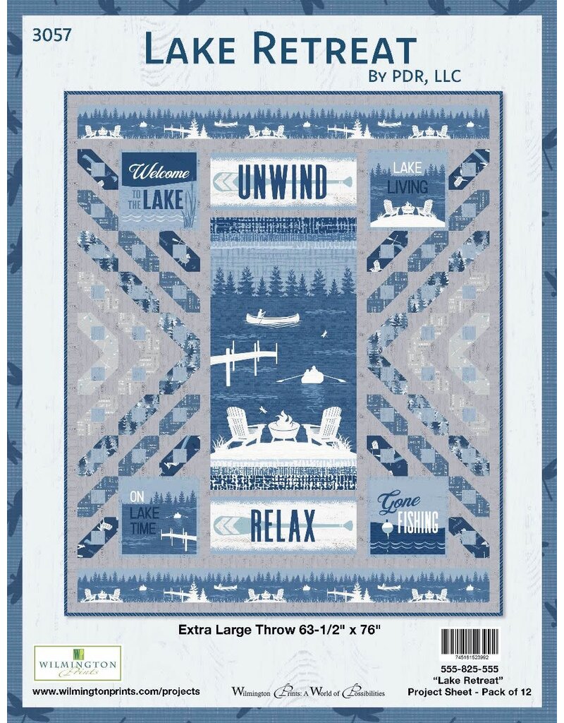 Wilmington Prints Lake Retreat Quilt Kit - 64"x76" (Backing Not Included)