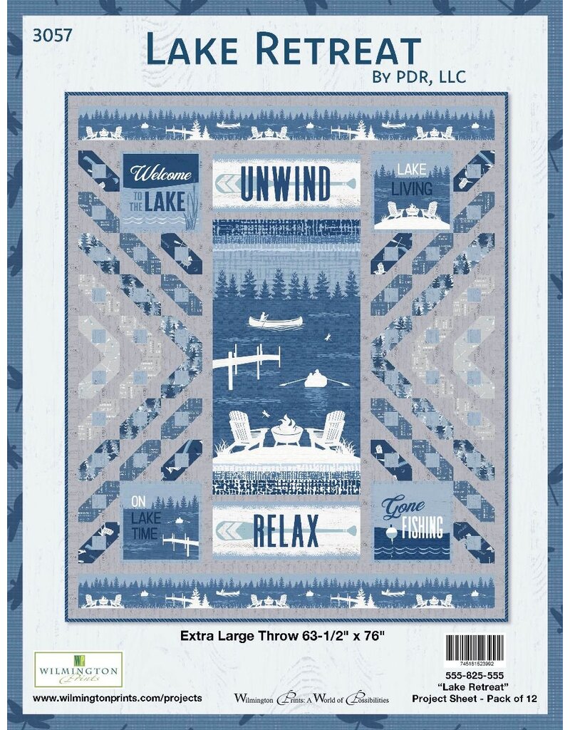 Wilmington Prints Lake Retreat Quilt Kit - 64"x76" (Backing Not Included)