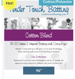 Tender Touch Cotton/ Polyester 80/20 Blend Batting Roll