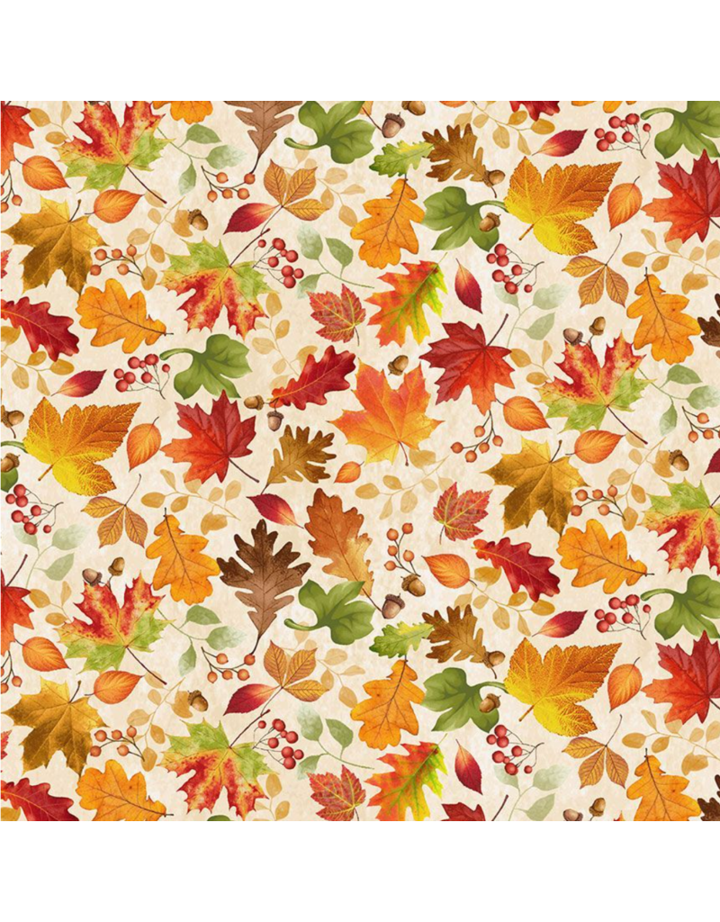 Timeless Treasure Tossed Fall Leaves - CD3515