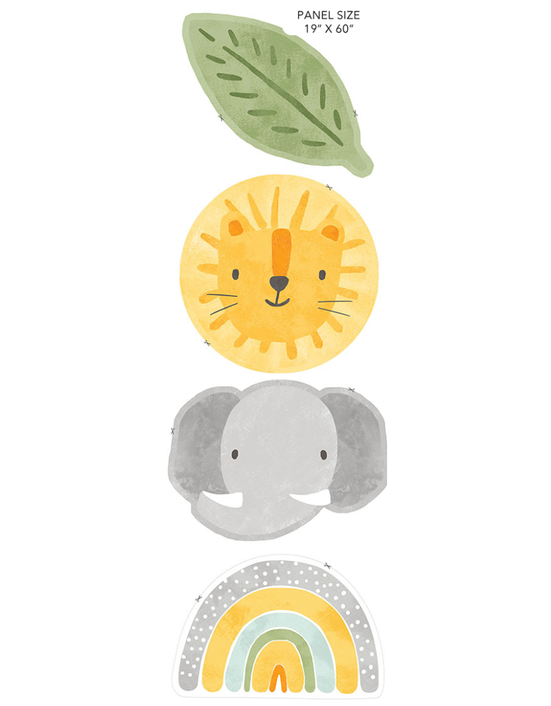 Northcott Sunny Safari - Pillow Panel - Minky