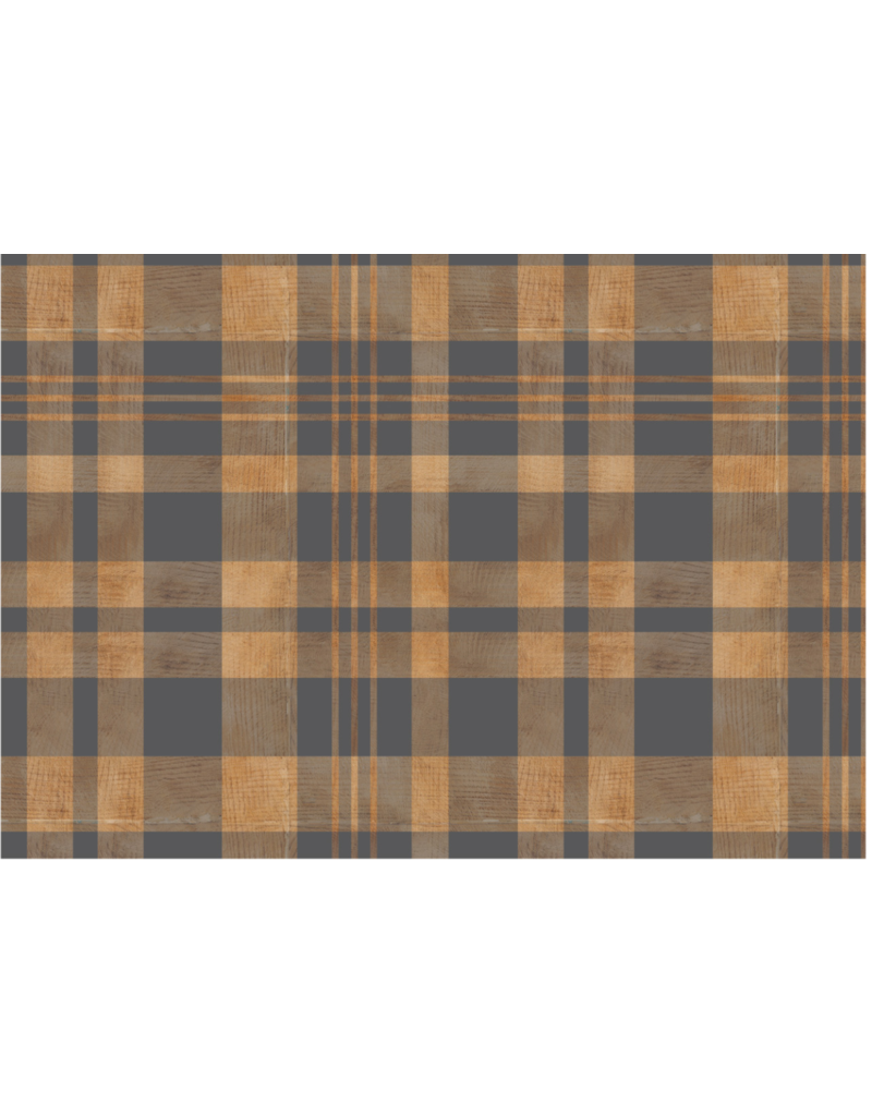 Camelot Fabrics Crafted Cabin - Cabin Plaid - Grey