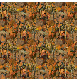 Northcott First Snow - Rust Trees DP28094-37