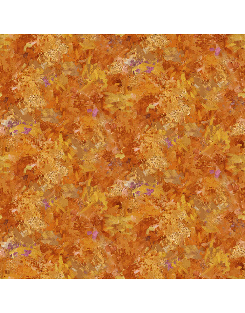 Northcott First Snow -Brush Texture - Orange DP28098-54