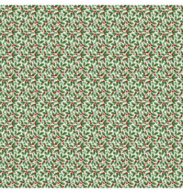 Northcott Highland Heart - Small Holly - Cream