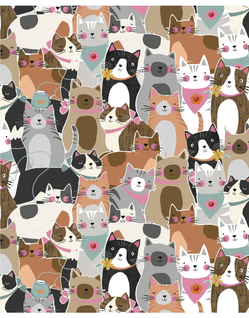 Wilmington Prints Purrfect Partners WP-3007-68559-897