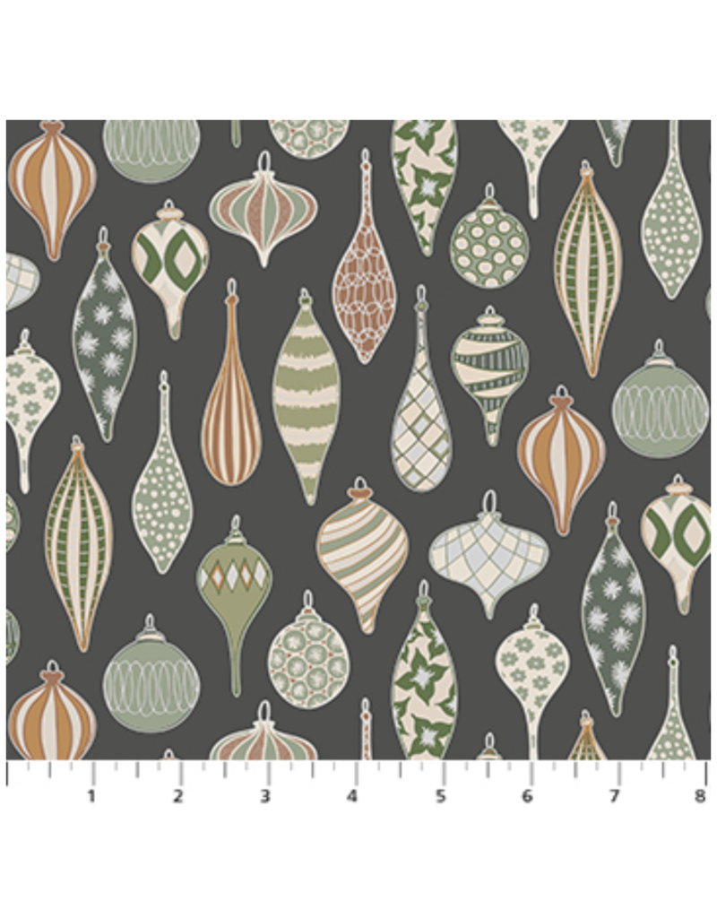 Snowfall - Ornaments Gray