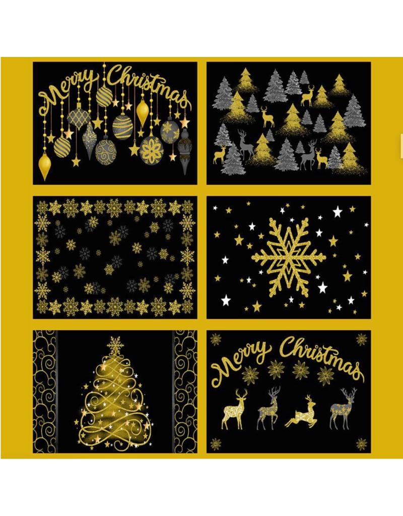 Timeless Treasures Merry Christmas - Placemats Panel
