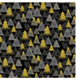 Timeless Treasures Merry Christmas - Metallic Tree