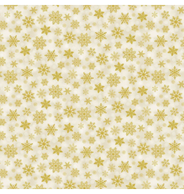 Timeless Treasures Merry Christmas - Metallic Snowflakes