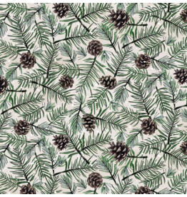 Timeless Treasures Winter Wonderland - Pine Cone