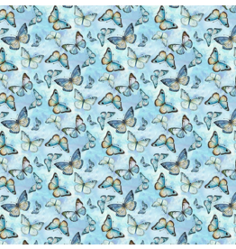 Timeless Treasures Forest Whisper - Flying Butterflies