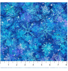 Northcott Midwinter Magic - Snowflakes