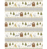 Wilmington Prints Into the Woodlands -Stripe Multi