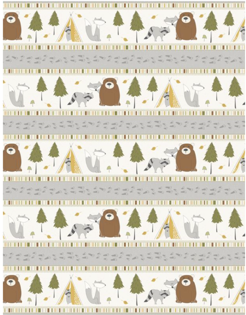 Wilmington Prints Into the Woodlands -Stripe Multi