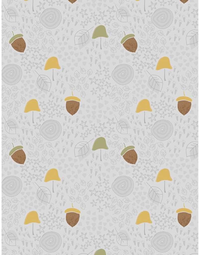 Wilmington Prints Into the Woodlands - Forest Floor Gray