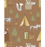 Wilmington Prints Into the Woodlands - Large All Over - Brown