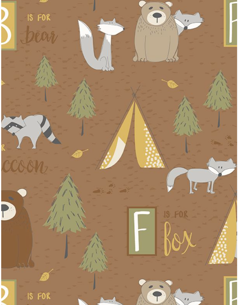 Wilmington Prints Into the Woodlands - Large All Over - Brown