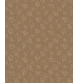 Wilmington Prints Into the Woodlands - Leaves - Brown