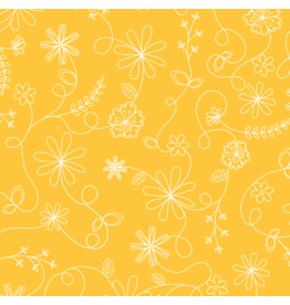 Maywood Studio Collection Yellow Swirl Floral