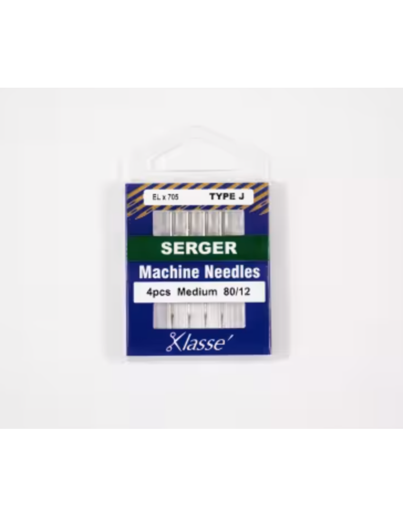Klasse Serger Needle (80/12) 4 pcs Type J