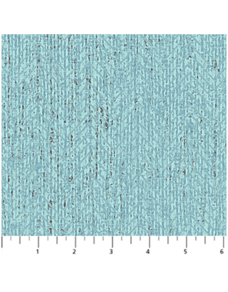 Northcott Urban Oasis - Herringbone - Tourquoise