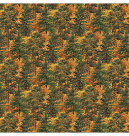 Northcott Autumn Woodland - Trees Rust - DP28413-37