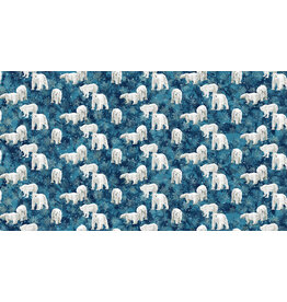 Northcott Tundra Crossing - Polar Bears  Navy - DP28293-48