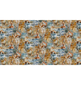 Northcott Fox Den - Fox Dense - DP28332-44