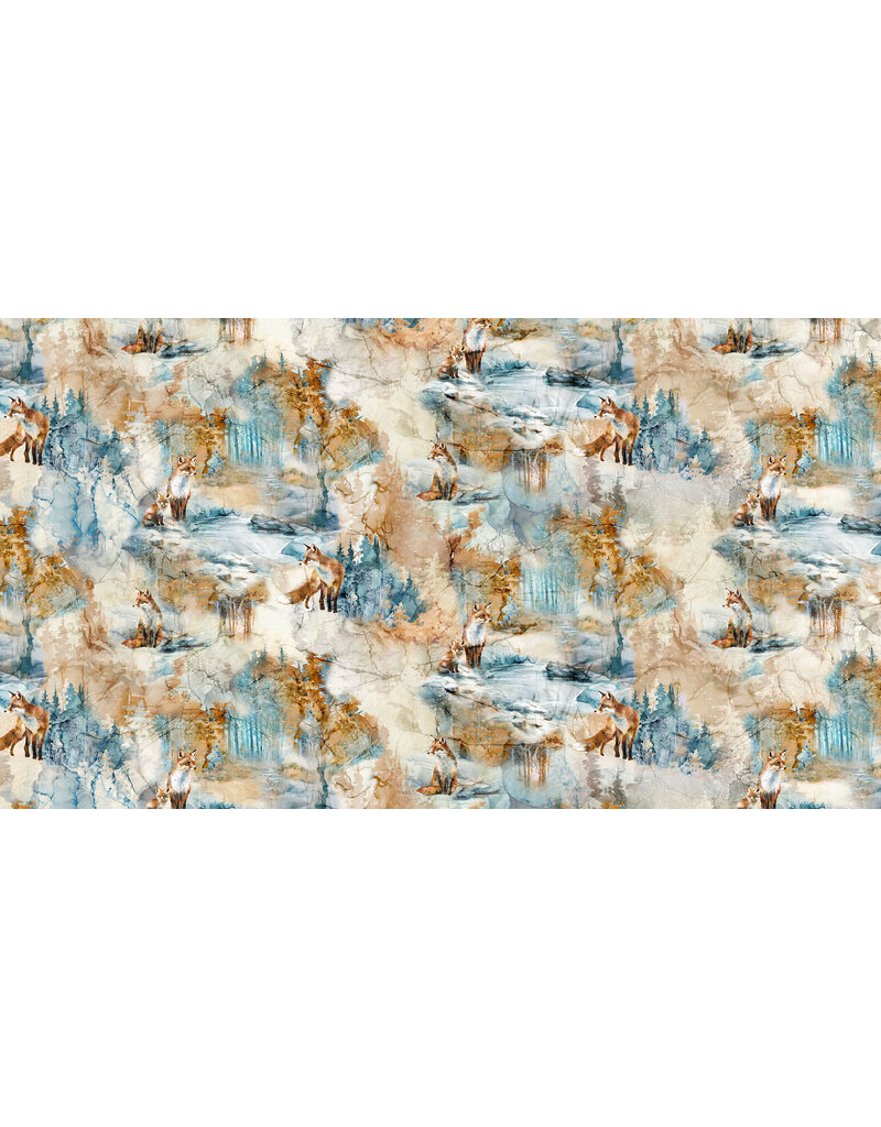 Northcott Fox Den - Fox Open - DP28333-14