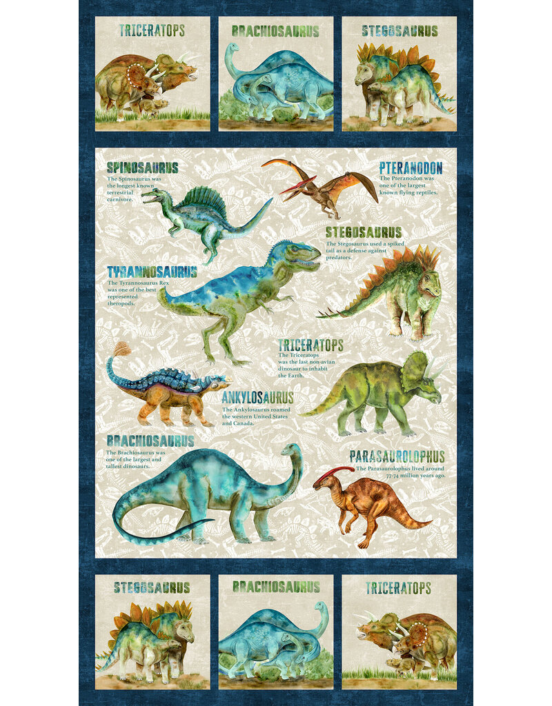 Northcott Dino Roar - Panel