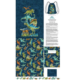 Northcott Dino Roar - Dino Bag - Panel