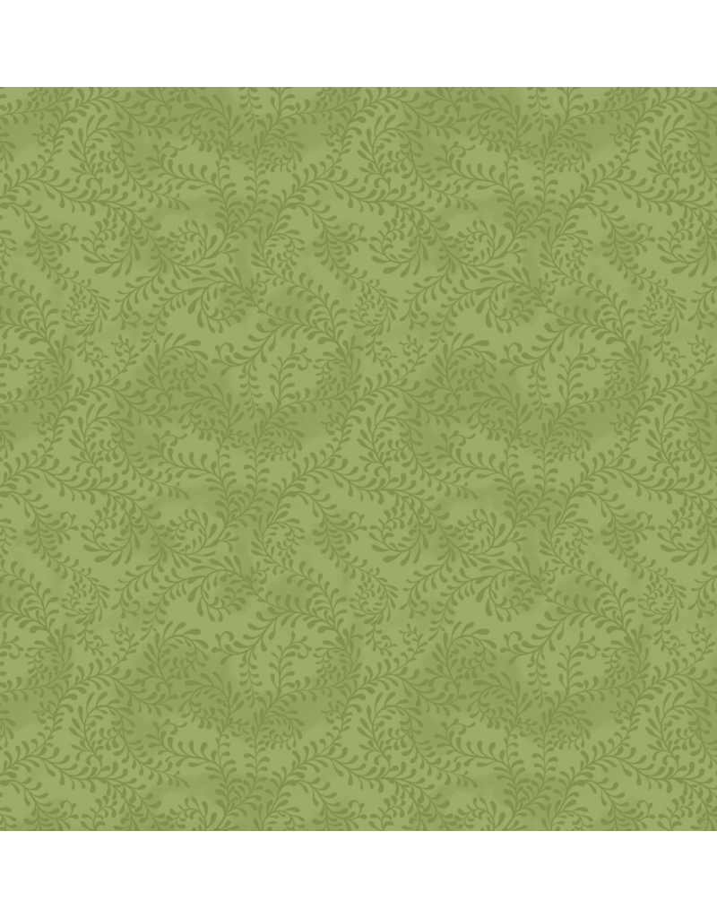 Wilmington Prints Swirling Leaves Wide Backing- Green