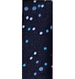 Algodon Dotted  Navy Wide Backing