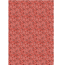 Wilmington Prints Merry Gnome-ments - Mushroom Dots - Red