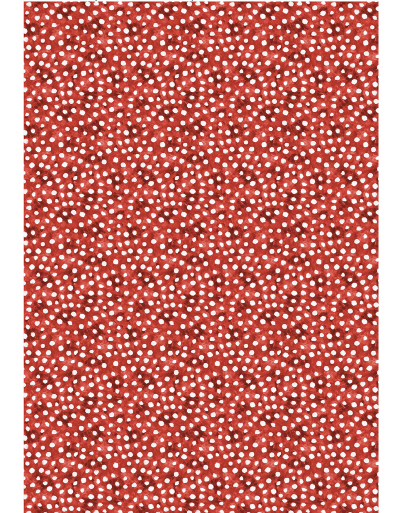 Wilmington Prints Merry Gnome-ments - Mushroom Dots - Red