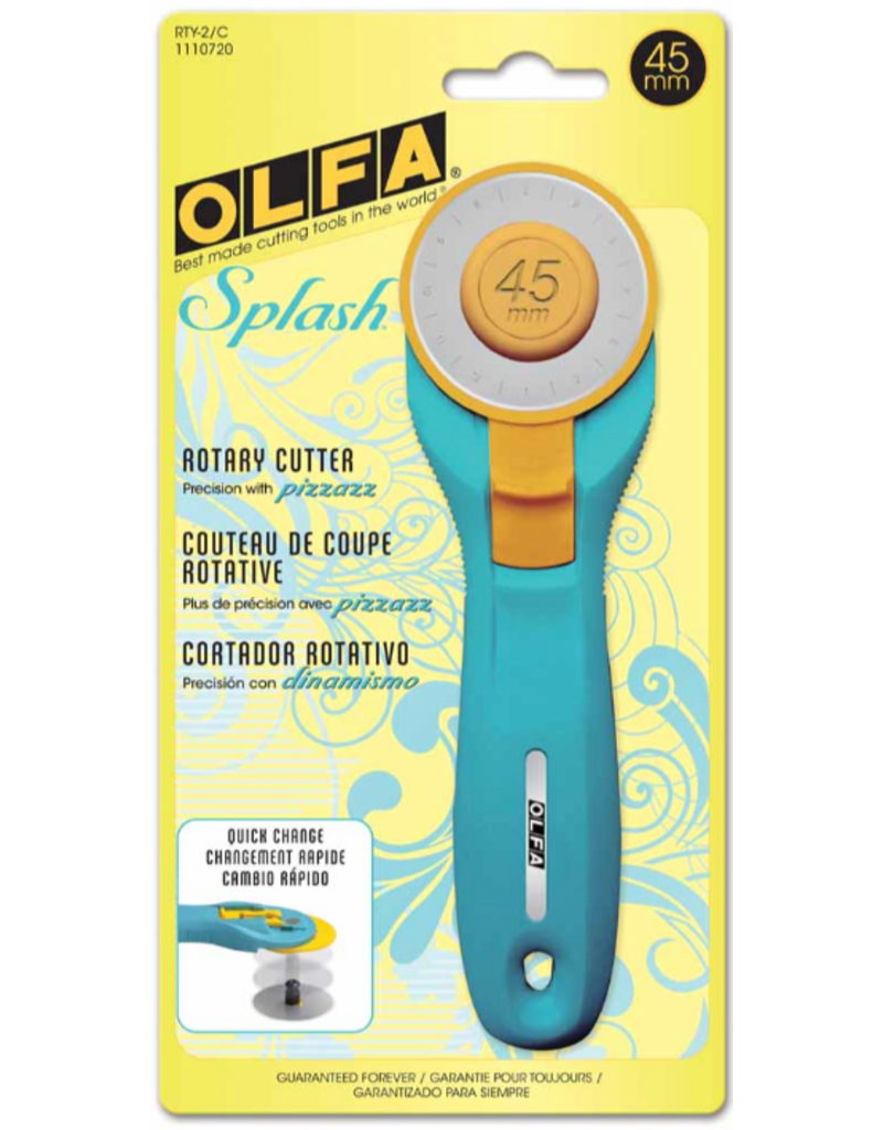 OLFA Splash Rotary Cutter  Aqua - 45mm