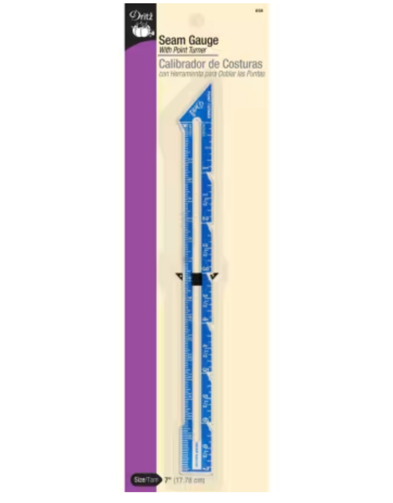 Dritz Seam Gauge With Point Turner 7in
