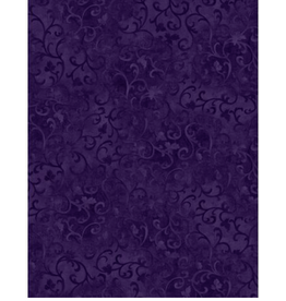 Wilmington Prints Essentials Scroll Dark Eggplant - (699)