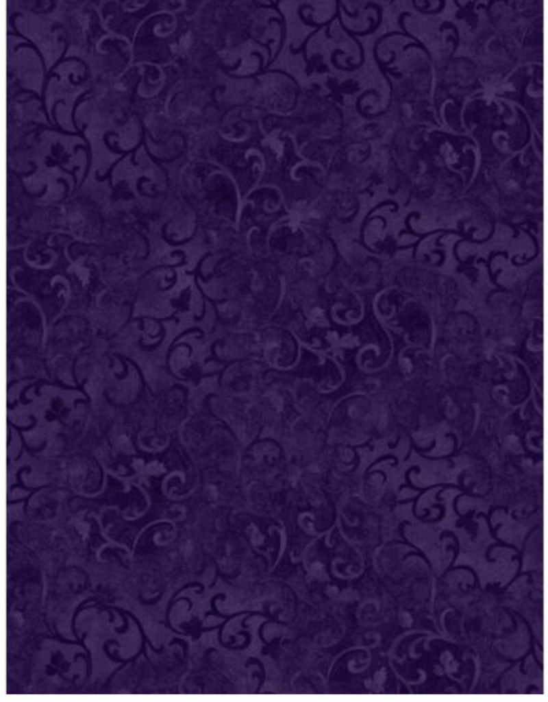 Wilmington Prints Essentials Scroll Dark Eggplant - (699)