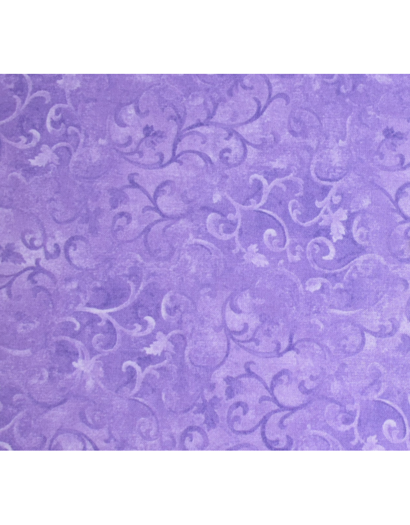 Wilmington Prints Essentials Scroll Purple - (666)