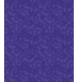 Wilmington Prints Swirling Leaves Indigo Purple - (664)