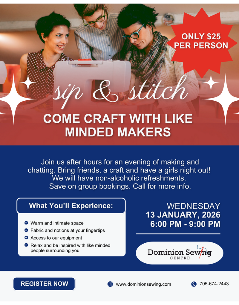 Sip & Stitch Event